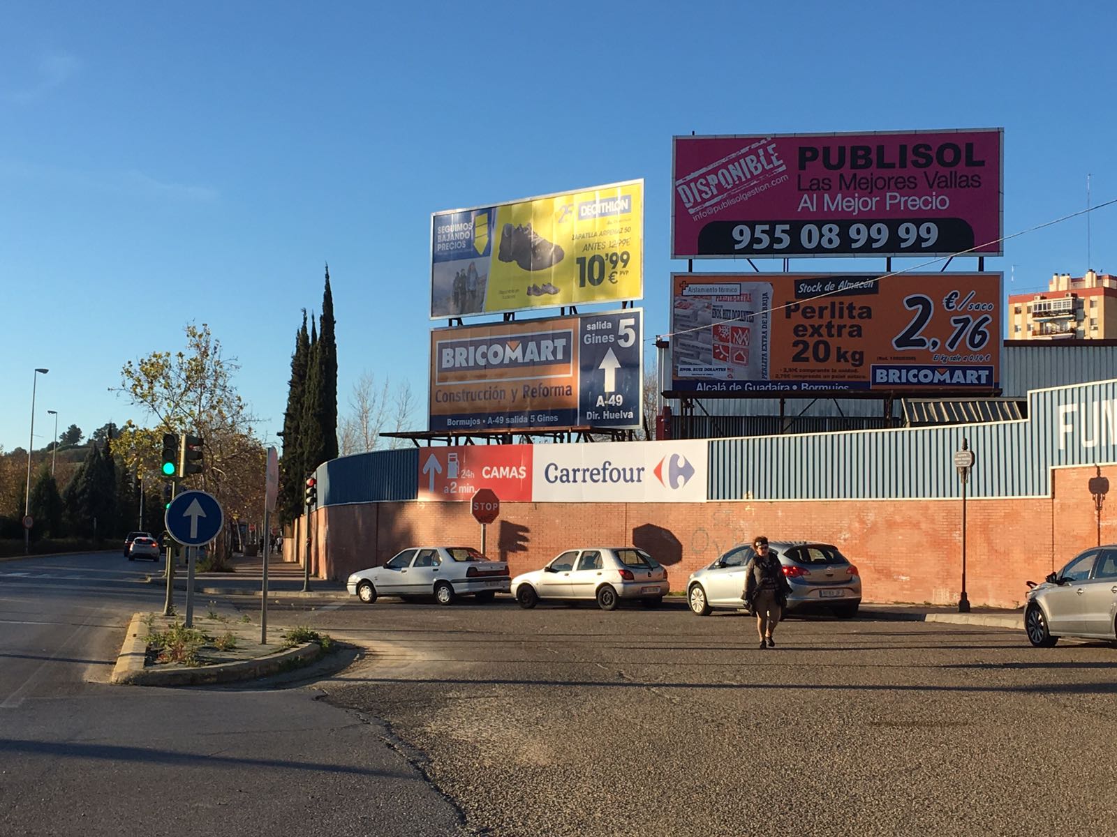 Valla publicitaria 8x3 Carretera Espartinas-Gines (Sevilla)